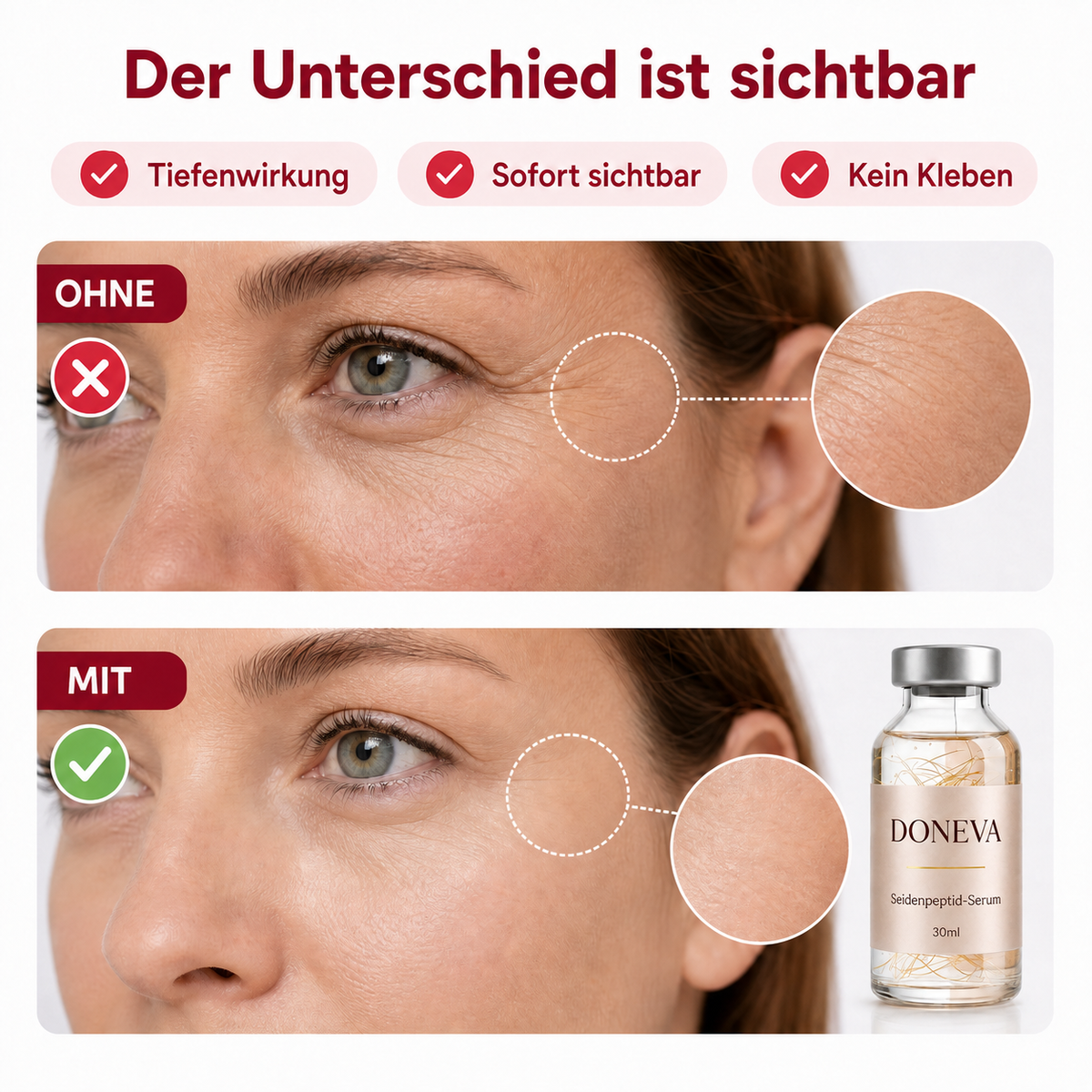 Koreanisches Lifting-Serum – Effekt ab der ersten Anwendung